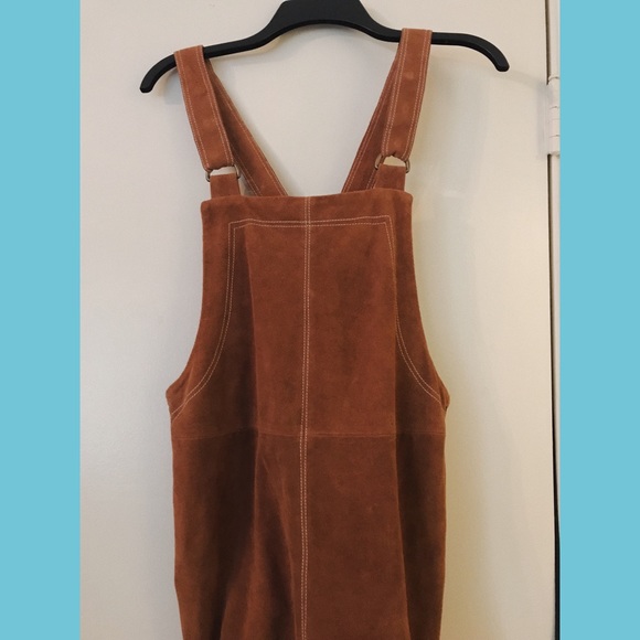 Free People Suede Overalls - Picture 4 of 10